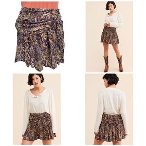Free People Saturday Sun Mini Skirt Size 6 NEW